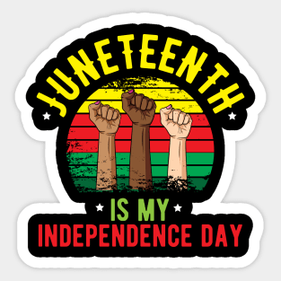 Juneteenth independence day Sticker